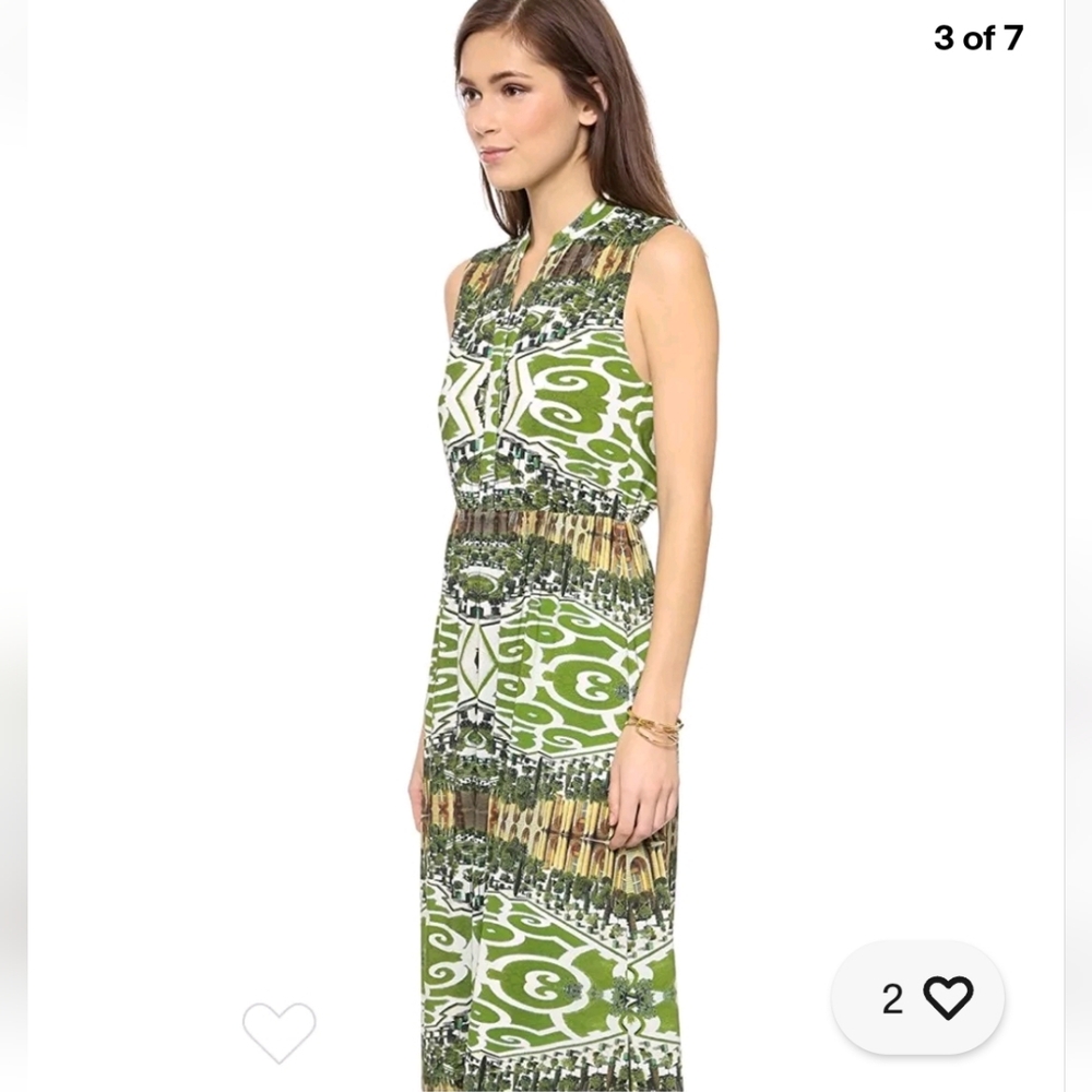 Alice + Olivia Women's Marianna Maxi Dress Green Size 0 - Picture 3 of 10